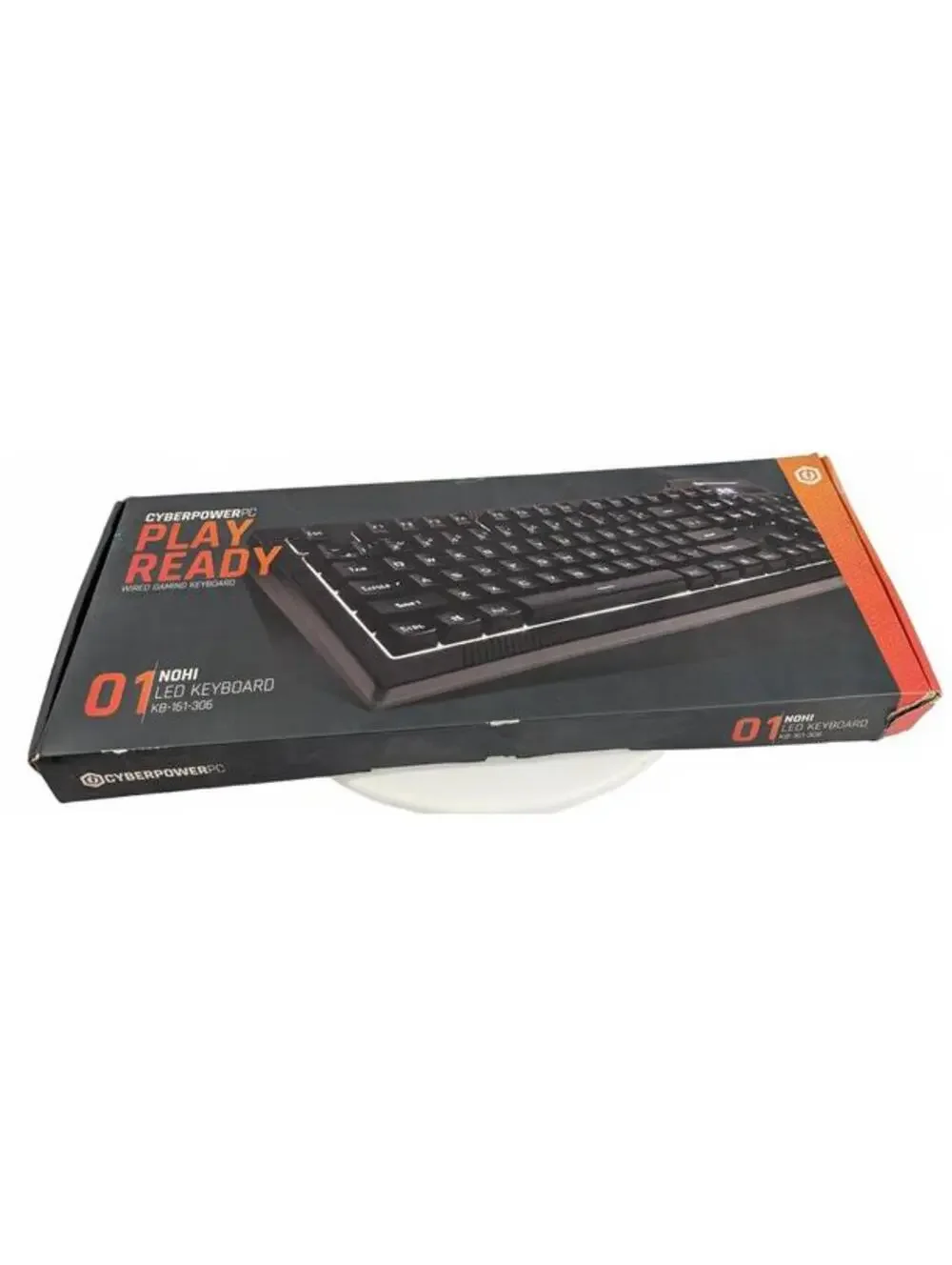 CyberPowerPC NOHI LED Gaming Keyboard - White Backlight KB-161-306 - Open Box